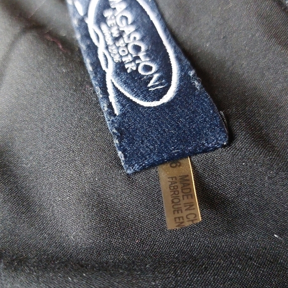 Magaschoni Fit & Flare Black Dress Women’s Size 6 Classic Preppy Office Event - Picture 6 of 9